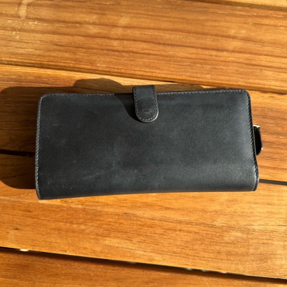 Black Leather Coach Wallet - Picture 2 of 6